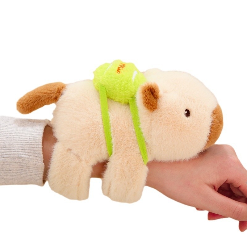 Capybara pliš igračka s narukvicom za zapešće