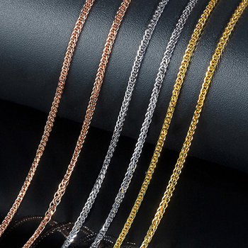 1,5 mm geometrijski lančić za ključnu kost, duljina 40-45 cm, za žene