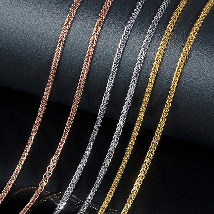 1,5 mm geometrijski lančić za ključnu kost, duljina 40-45 cm, za žene