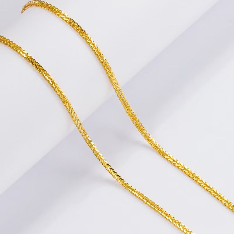 1,5 mm geometrijski lančić za ključnu kost, duljina 40-45 cm, za žene