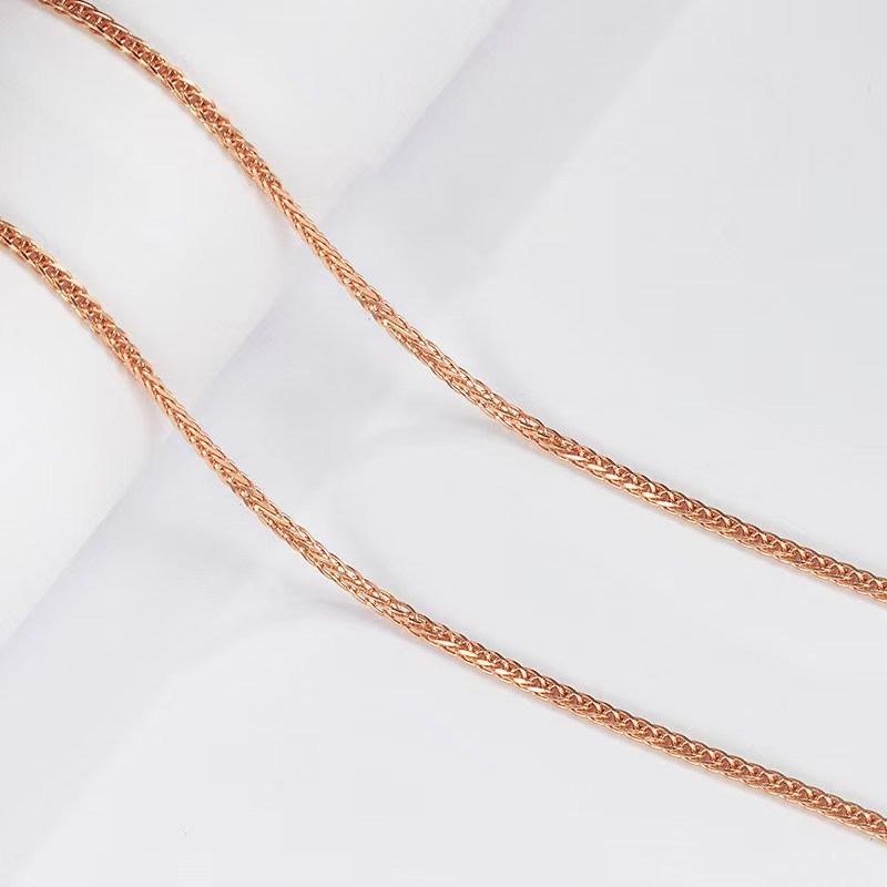 1,5 mm geometrijski lančić za ključnu kost, duljina 40-45 cm, za žene