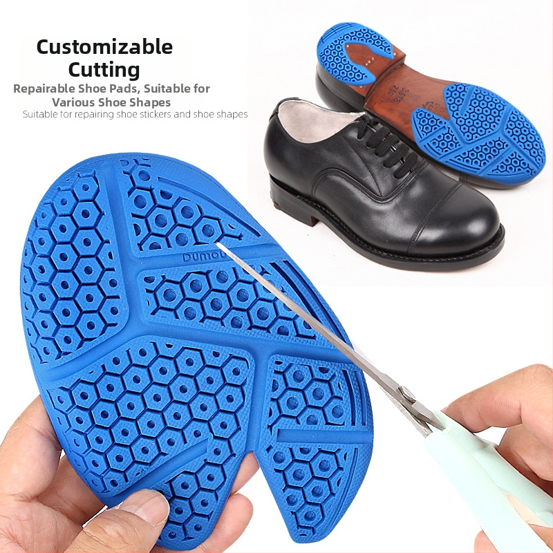 DIY odrezávacia náplasť na podrážku tenisiek pre badminton – gumenná textúra včelieho bunky, protišmyková päta