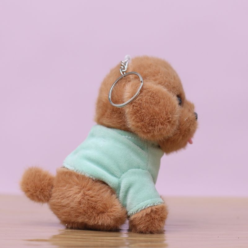 Plišani psić za ključeve i ukras torbe — sladak Teddy pas