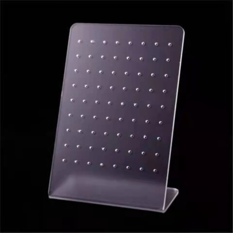 Prozirni akrilni stalak za nakit za naušnice i piercing za usne, 20-16G