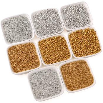1,5–4 mm visokokvalitetne staklene perle za DIY nakit – dijelovi za izradu narukvica i ogrlica, spacer perle, male zlatne okrugle perle