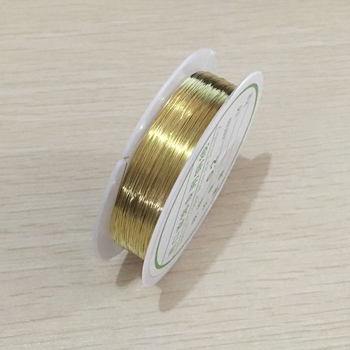 Bakrena žica za nakit, za DIY izradu, zlatne i srebrne nijanse, materijali za ručni nakit i dodatke s perlicama.