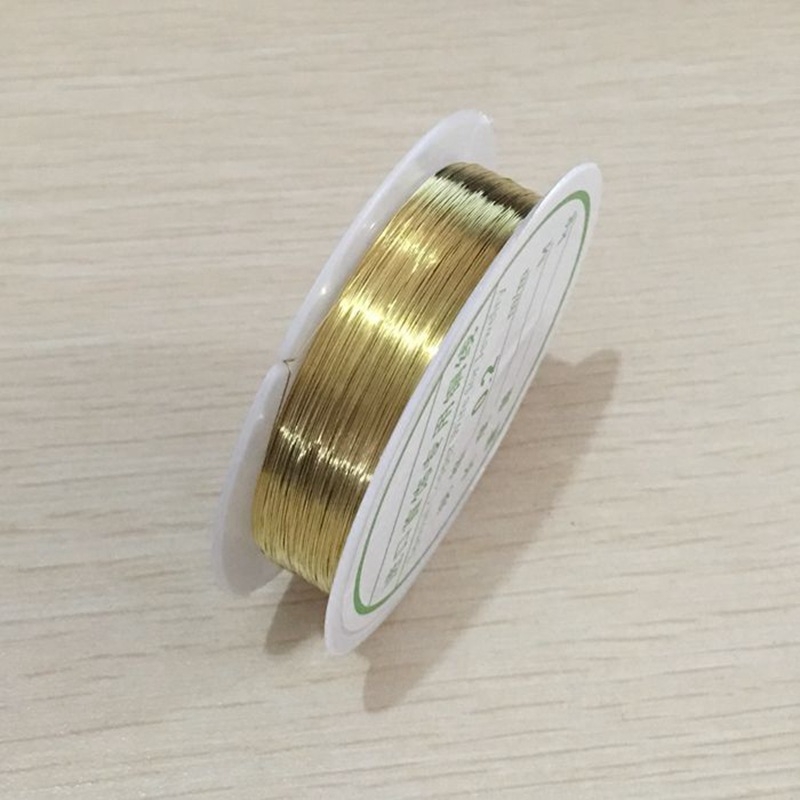 Bakrena žica za nakit, za DIY izradu, zlatne i srebrne nijanse, materijali za ručni nakit i dodatke s perlicama.