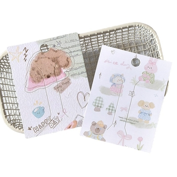 7x9 cm karton kartica s motivom životinja za ukosnicu – DIY