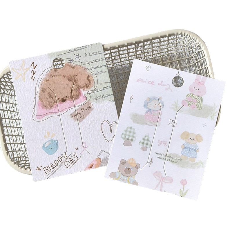7x9 cm karton kartica s motivom životinja za ukosnicu – DIY