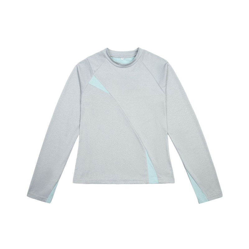 Tricou damă cu mâneci lungi pentru sport în aer liber, uscare rapidă, absorbția umezelii, Coolmax și Lycra, fir original, croială ergonomic