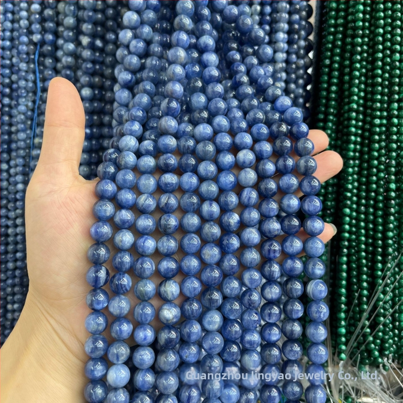 Prirodne 7A kianit slobodne perle za DIY nakit, okrugle perle