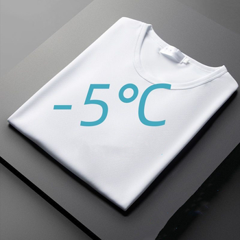 Tricou bărbați cu mânecă scurtă din ice silk, uscare rapidă, respirabil, croială lejeră, culoare solidă, pentru sport și timp liber