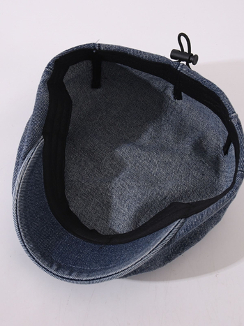 Japanski stil dječja denim kapa, prilagodljiva ulična baseball kapa za dječake 6–8 godina