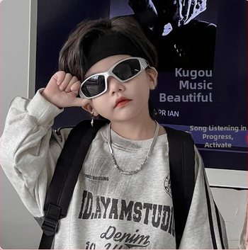 Dječje sunčane naočale s metalnim ovalnim okvirom, male veličine, unisex, novi stil, retro kvalitete