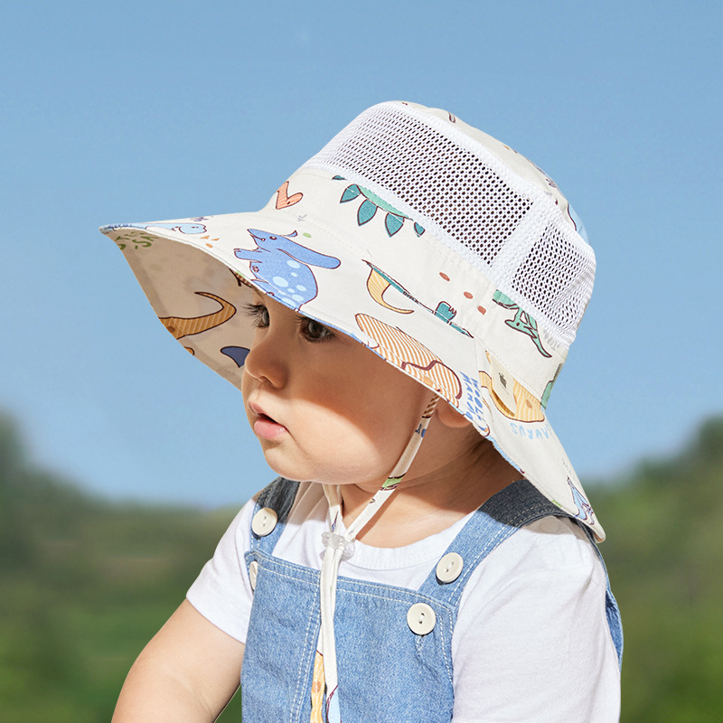 Tu tu ya dječja sunčana kapa s širokim obodom, unisex, ribarskog stila, za djecu 1–4 godine, pamuk, Jacquard vez