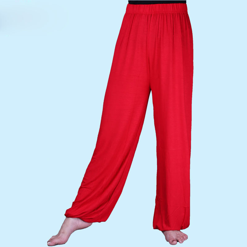 Modal Tai Chi hlače – opuštenog kroja u stilu lantern, fitness hlače za proljeće/ljeto, unisex, za jutarnju vježbu i nastupe