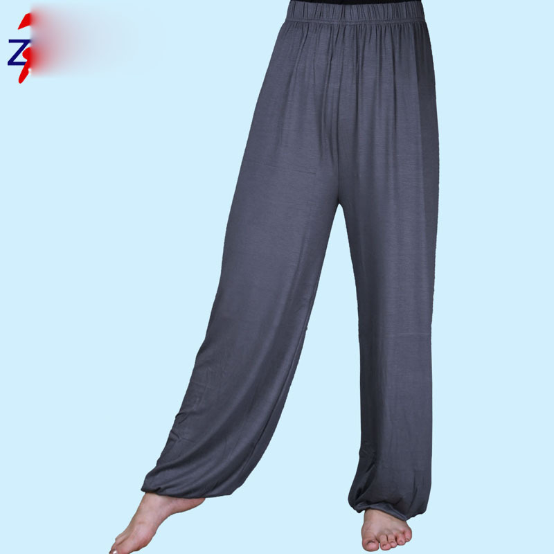 Modal Tai Chi hlače – opuštenog kroja u stilu lantern, fitness hlače za proljeće/ljeto, unisex, za jutarnju vježbu i nastupe