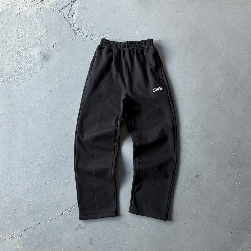 Υψηλής ποιότητας αμερικανικό χιπ-χοπ hoodie σετ για άνδρες — χαλαρή εφαρμογή και παντελόνια φόρμα με ίσια κοπή
