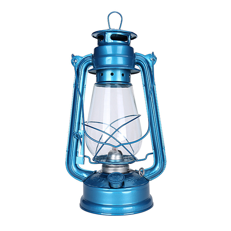 255 Retro uljna lampa s konckim fenjerom, kamping lampa, elegantan metalni dekor za dom