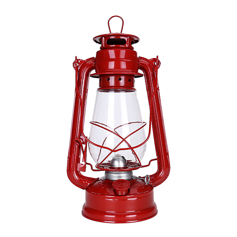 255 Retro uljna lampa s konckim fenjerom, kamping lampa, elegantan metalni dekor za dom