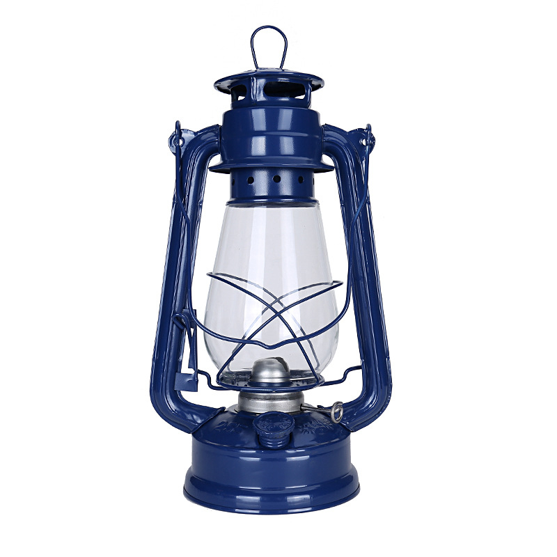 255 Retro uljna lampa s konckim fenjerom, kamping lampa, elegantan metalni dekor za dom