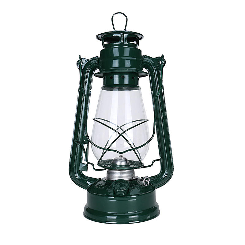 255 Retro uljna lampa s konckim fenjerom, kamping lampa, elegantan metalni dekor za dom