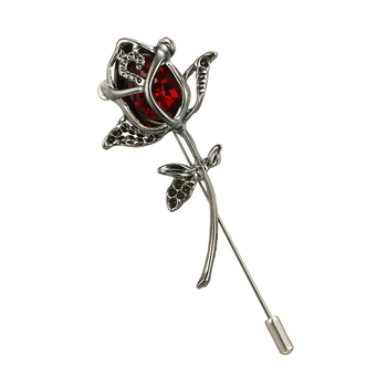 Retro geometrijska ruža broš za šal – modni dodatak