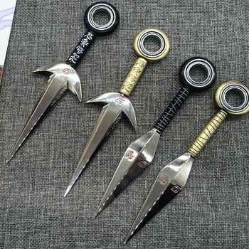 Naruto-inspirirani rotirajući set kunai i šuriken od legure