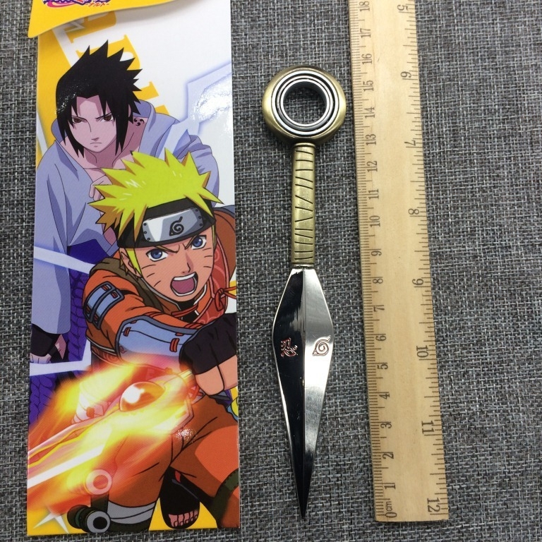 Naruto-inspirirani rotirajući set kunai i šuriken od legure