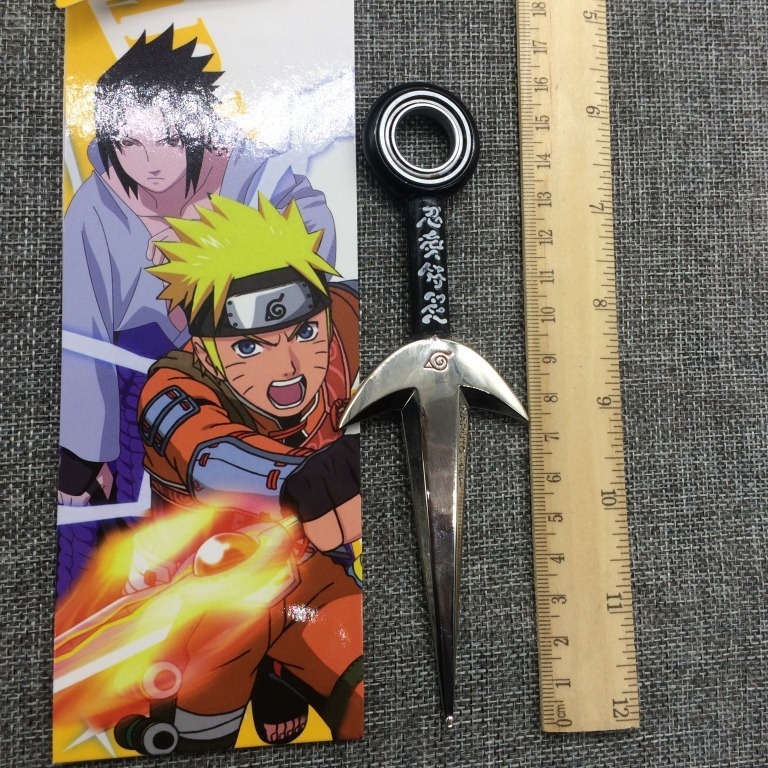 Naruto-inspirirani rotirajući set kunai i šuriken od legure