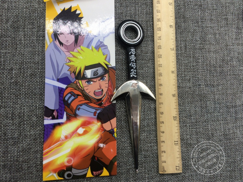 Naruto-inspirirani rotirajući set kunai i šuriken od legure
