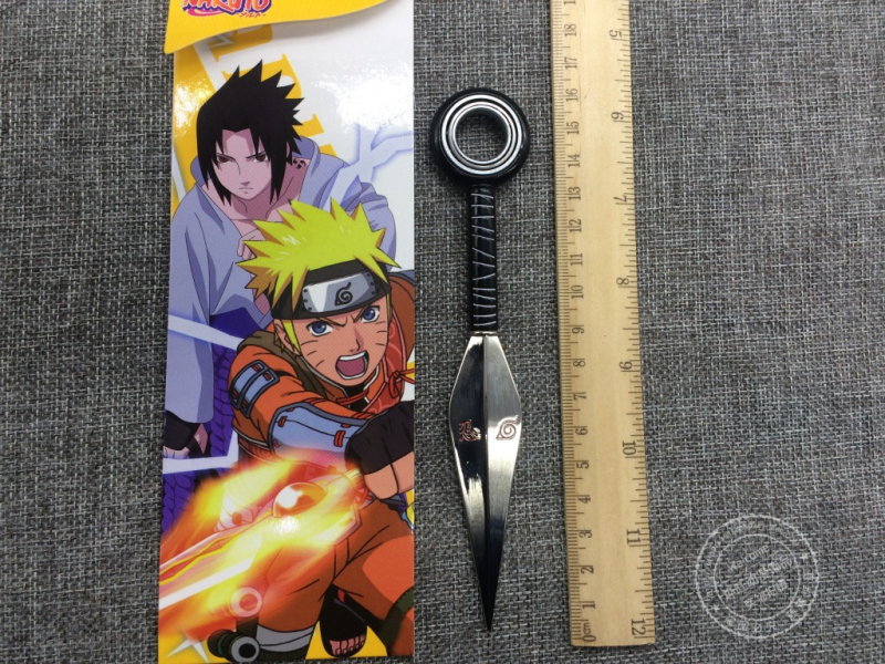 Naruto-inspirirani rotirajući set kunai i šuriken od legure