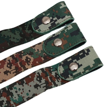 Kamuflažni kaiš za tinejdžere od PU kože, metalna kopča, preppy stil