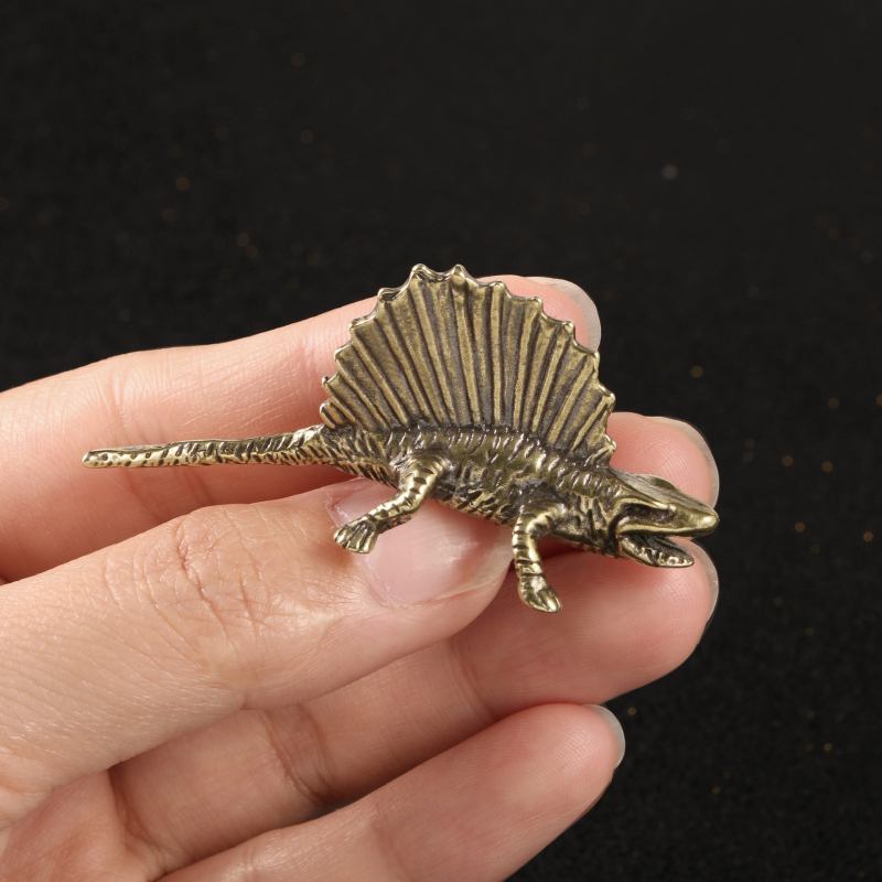 Mesing figura Spinosaurus dinosaura, antikni dizajn, kolekcionarski komad