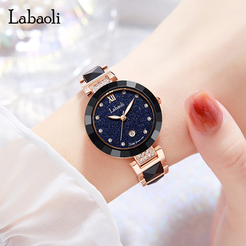 LaBaoli LA329 kvarcni sat s izgledom keramike, ženski modni sat, promjer brojčanika 30 mm, vodootporan do 10 m