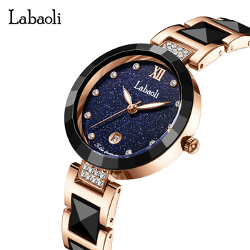 LaBaoli LA329 kvarcni sat s izgledom keramike, ženski modni sat, promjer brojčanika 30 mm, vodootporan do 10 m