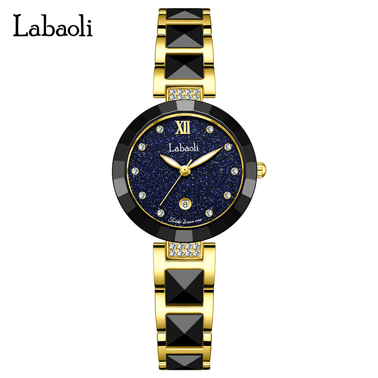 LaBaoli LA329 kvarcni sat s izgledom keramike, ženski modni sat, promjer brojčanika 30 mm, vodootporan do 10 m