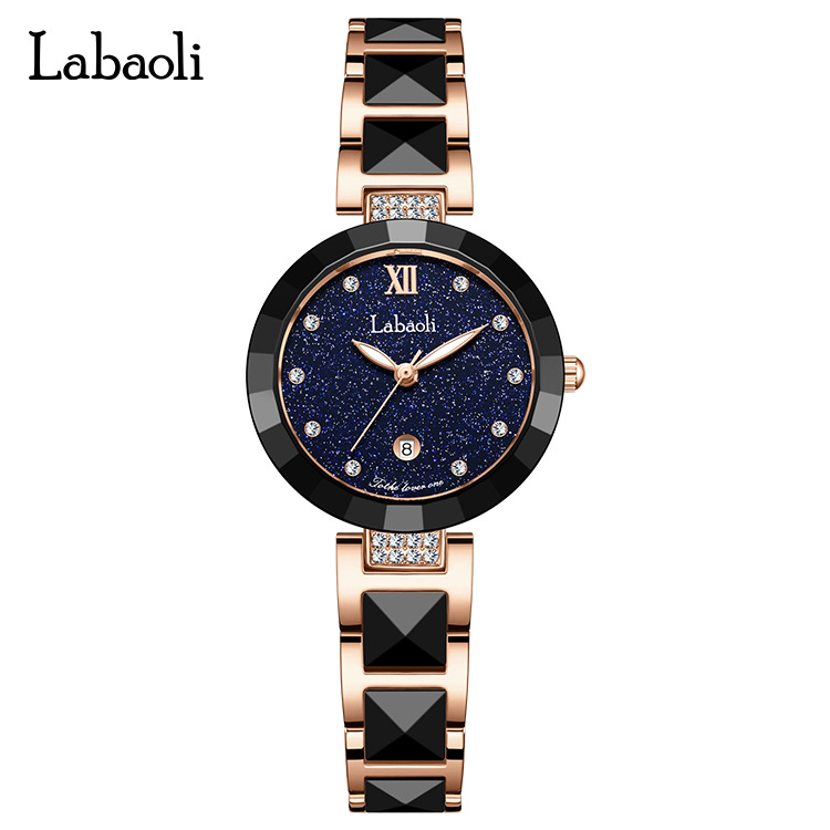 LaBaoli LA329 kvarcni sat s izgledom keramike, ženski modni sat, promjer brojčanika 30 mm, vodootporan do 10 m