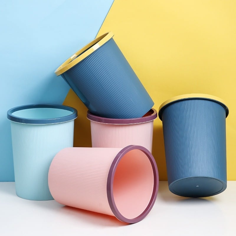 Veliki kućni plastični kanta za otpad, kuhinja i kupaonica, minimalistički dizajn, bez poklopca, debeli kanta za dnevnu sobu