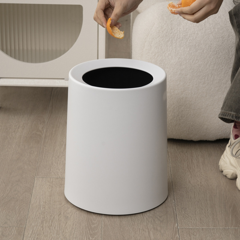 Plastični koš za otpad dvostrukog sloja, 10 L, za dnevni boravak, kuhinju i kupaonicu