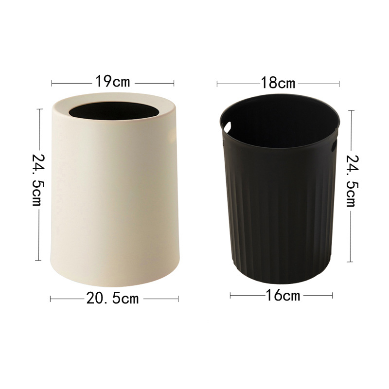 Plastični koš za otpad dvostrukog sloja, 10 L, za dnevni boravak, kuhinju i kupaonicu