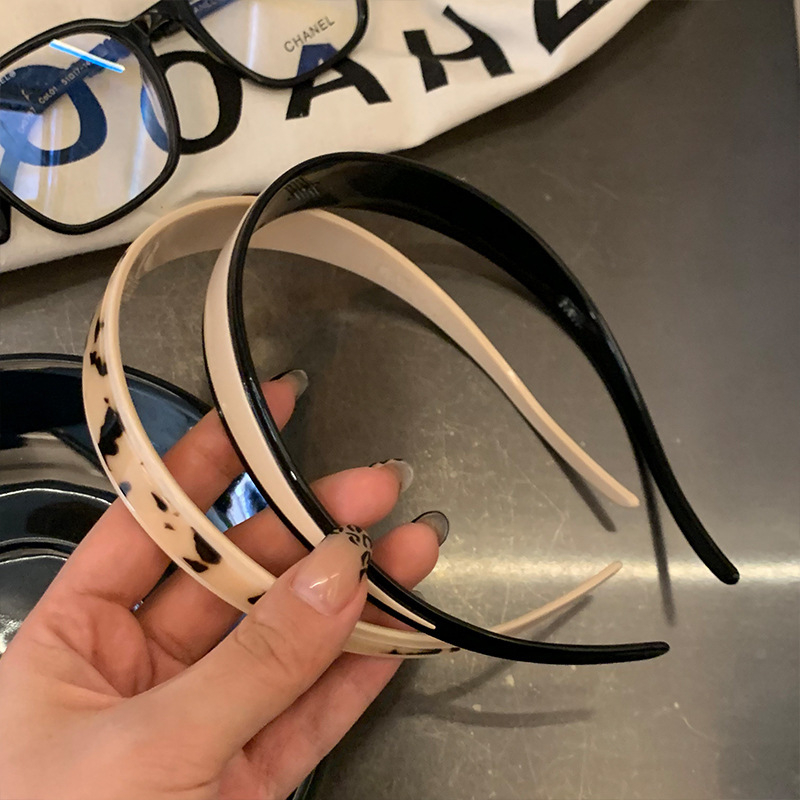 Zakrivljena acetatna traka za kosu, klasičan i elegantan francuski stil, dvostruki sloj retro dizajn