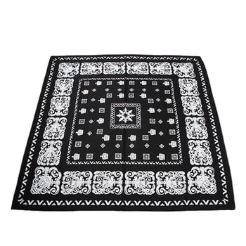 Ženski kvadratni šal 130 cm s Cashew otiskom, twill tkanina