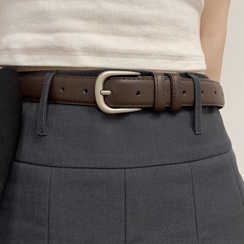 Vintage stil unisex kaiš za traperice s jednostavnom kopčom na pin, dekorativnog korejskog stila