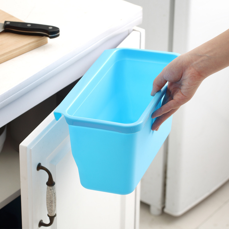 4L plastični bezpoklopni viseći kanta za otpad, za kupaonicu i kuhinju, šarena kutija za pohranu