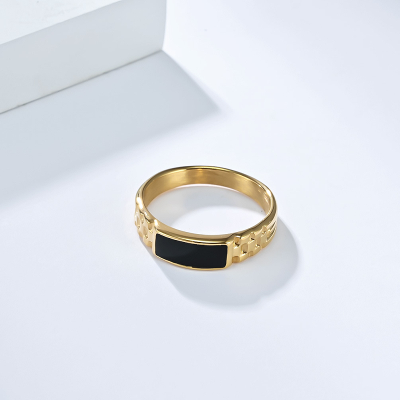 Nerđajući čelični prsten, unisex, geometrijski oblik, minimalistički luksuz, izuzetan stil