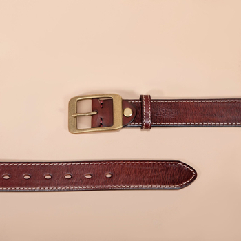 Muški kožni pojas od prave kože s debelim dekorativnim šavom, kopča s pinom od mesinga, svestran ležerni stil, širina 2–4 cm, duljina 110–125 cm, vintage retro stil