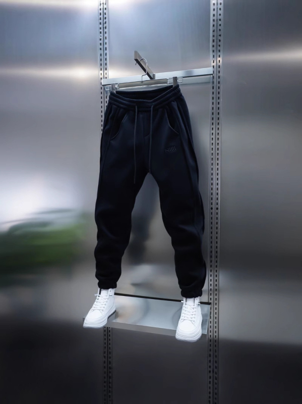Muške sportske hlače s jednobojnim izvezenim detalima, korejski stil, moderne, elastične, uskog kroja