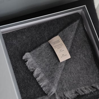 Kašmirski dvostrani šal, ružičaste boje, zimski unisex