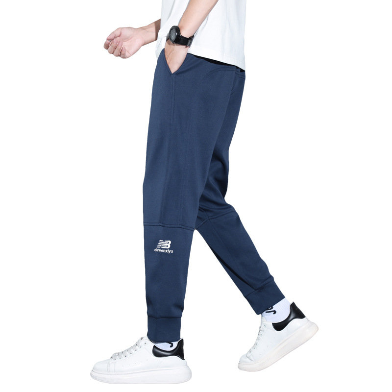 Muške slim-fit jogger hlače za proljeće-ljeto, casual sportske hlače s remenom